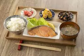 Pan - fried Salmon Japanese Set Meal